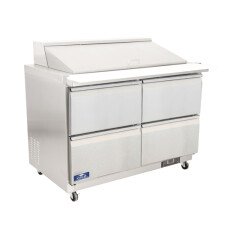 48" 4 Drawer Standard Sandwich / Salad Prep Table Refrigerator Arctic Air AST(D)48R