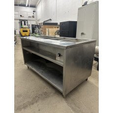 Halbar 4 Well Commercial Steam Table | Electric Food Warmer w/ Open Base