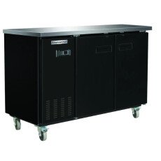90" Commercial 2 Solid Door Back Bar Refrigerator American Chef BB2-90