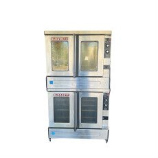 Used Double Standard Full Size Convection Oven Natural Gas 100,000 BTU Blodgett ZEPH-100-G-CL