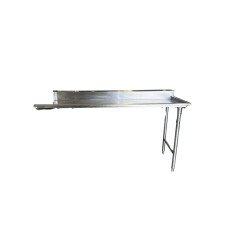 Used 72" Right Side Stainless Steel Dishwasher Work Table CL