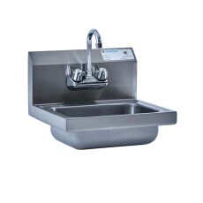 New Clearance Hand Sink with 2 Holes, 4″ Centered Thorinox THS-1-CL