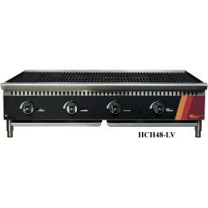 48" Commercial Lava Rock Charbroiler 140,000 BTU NG/LP EFI HCH48-LV-N-V