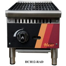 12″ Commercial Radiant Charbroiler 35,000 BTU NG/LP EFI HCH-12-RAD-N-V