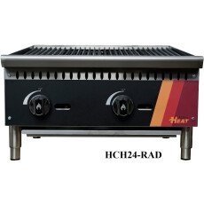 24" Commercial Radiant Charbroiler 70,000 BTU NG/LP EFI HCH-24-RAD-N-V
