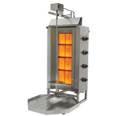176 lb Vertical Gas Broiler Gyro & Shawarma Machine 44,357 BTU NG/LP Eurodib VGB4