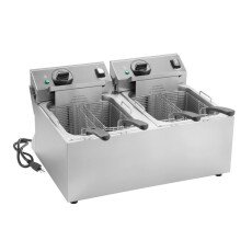 10 lb Commercial Electric Double-Well Countertop Fryer 120V Vollrath CF2-1800DUAL-V