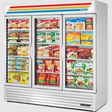 78" Glass Door Freezer Merchandiser True GDM-72F-HC-TSL01-V