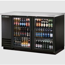 59″ 2 Door Back Bar Refrigerator True TBB-2G-HC-LD-V
