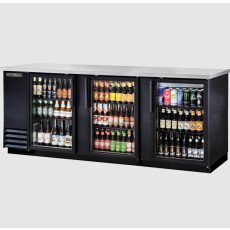 95″ 3 Door Back Bar Refrigerator True TBB-4G-HC-LD-V