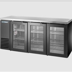 72″ 3 Door Back Bar Refrigerator True TBB24-72-3G-Z1-SFT-B-1-V
