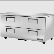 Used 60" 4 Drawers Undercounter Refrigerator True TUC-60D-4-HC-CL