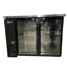 Omcan UBB-24-48G-HC Back Bar Cooler, 2 Door - Castors not included