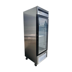 Restored Like New EFI C1-27GDSVC Glass Door Refrigerator - 1 Door - Cosmetic Damage