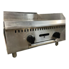 Restored Like New BakeMax BACG24-2 Heavy Duty Griddle - Natural Gas