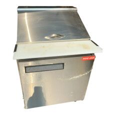 Restored Like New New Air NPT-029-MSA Refrigerated Mega Top Prep Table - Cosmetic Damage