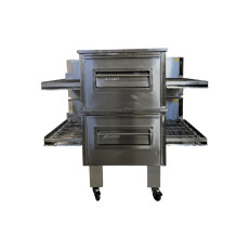 Restored Like New Zesto CG3632 Double Stacked Conveyor Pizza Oven - Nat Gas