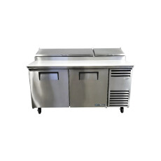 Restored Like New True TPP-AT-67-HC Refrigerated Pizza Prep Table - 2 Solid Door - 68 Inch