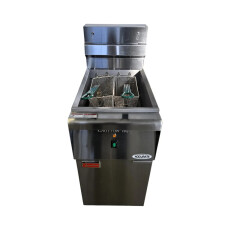 Restored Like New Omcan CE-CN-0040-240-1 Electric Floor Fryer - 40 Lb