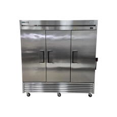Restored Like New True T-72-HC Upright Refrigerator - 3 Solid Door - 78 Inch