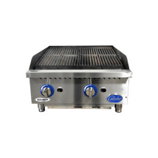 Restored Like New Globe GCB24G Charbroiler - 24 Inch - Nat Gas