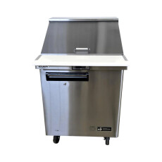 Restored Like New EFI CMDR1-27VC-R Megatop Refrigerated Prep Table - 1 Solid Door - 27 Inch