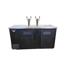 Restored Like New TRUE TDD-3 Keg Beer Dispensing Cooler - 2 Door - 69 Inch