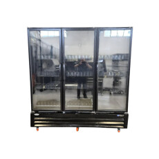 Restored Like New Masterbuilt BMG-74-HGP Upright Merchandiser Cooler - 3 Glass Door - 78 Inch