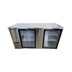 Restored Like New Atosa MBB69GGR Back Bar Cooler - 2 Glass Door - 69 Inch