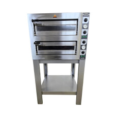 Restored Like New Italiana Foodtech TZ430/2M-A6-US Double-deck Electric Pizza Oven