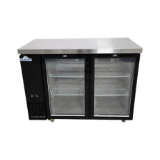 Restored Like New Glacier GBB-49GSD Back Bar Cooler - 2 Glass Door - 49 Inch