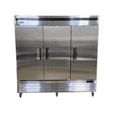 Restored Like New Atosa MBF8508GR Reach-in Refrigerator - 3 Solid Door - 82''