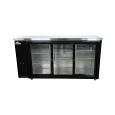 Restored Like New Glacier GBB-73GSD Back Bar Cooler - 3 Sliding Glass Door - 70 Inch