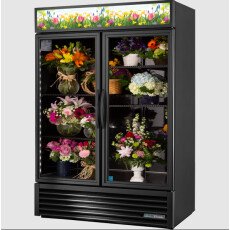 54" Glass Door Floral Refrigerator Merchandiser True GDM-49FC-HC-TSL01-P