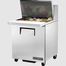 27" Mega-Top Sandwich/Salad Prep Refrigerator True TSSU-27-12M-B-HC-V