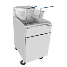 75 LB Capacity Deep Fryer NG or LP Gas Commercial Heavy Atosa ATFS-75