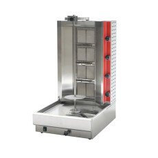 100 lb 4 Burner Natural Gas Doner Kebab Machine 38,000 BTU Omcan 47497