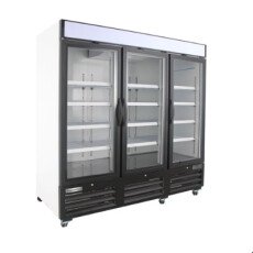 81" Glass Door Merchandiser Freezer American Chef F3G-81-WS