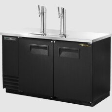 59" 2 Solid Door Direct Draw Beer Dispenser True TDD-2-HC-V