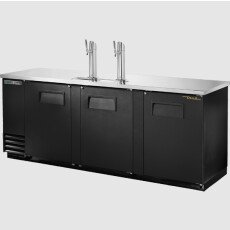 90" 4 Solid Door Direct Draw Beer Dispenser True TDD-4-HC-V