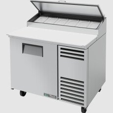45" 1 Door Commercial Pizza Prep Refrigerator True TPP-AT-44-HC-V