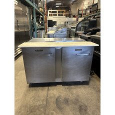 Used 48" Refrigerated Sandwich/Salad Prep Table Traulsen UST4812-LL-CL