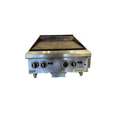 Used 24" Countertop Natural Gas Griddle With Thermostatic Control - 56,000 BTU Garland GTGG24-GT24M-CL