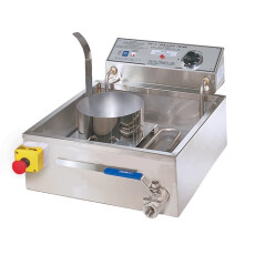 17.5" Electric Funnel Cake Fryer w/ (3) Cake Capacity, 208 240V Donut Deep Fryer Gold Medal 8049D