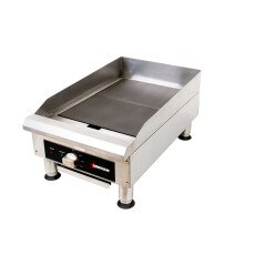14" Electric Charbroiler with Grill and Griddle Plate Attachments 240 V Omcan 49885