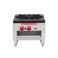 18" Commercial Stock Pot Range 90,000 BTU Gas Burner, Heavy-Duty Stock Pot Stove SPSH-18-V