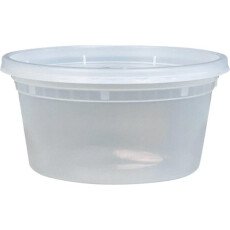 12 oz Tamper-Evident PP Deli Container with Lid - 240/Case GP101