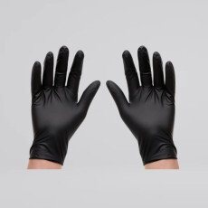 Black Nitrile Gloves, Extra Strong - Medium - 1000/Case GP061