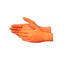 Orange Nitrile Gloves, 8 mil Heavy Duty - Medium - 1000/Case GP957
