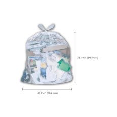 Clear Garbage Bags 30" x 38", Strong - 200/Case GP022